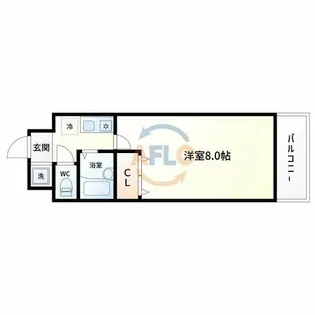 ファミールグランデサウス館【3階】の間取り