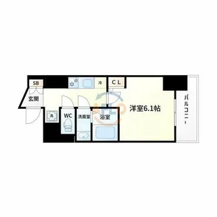 アークグラン大阪WEST【13階】の間取り