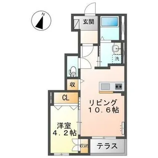 愛知県名古屋市天白区池場4丁目【アパート】の間取り