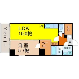 オークスクエア吹上【11階】の間取り