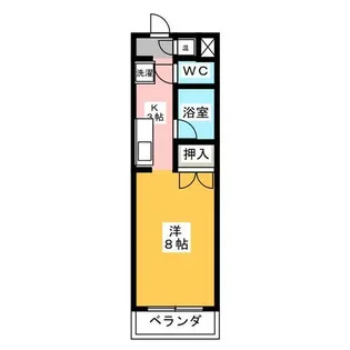 1Rの間取り画像