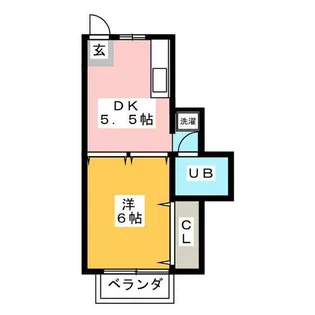フローラ植田【3階】の間取り