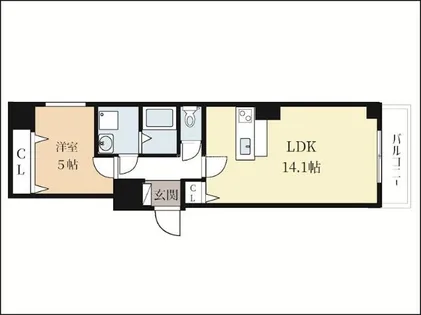 仮称)広野町西裏マンション【2階】の間取り