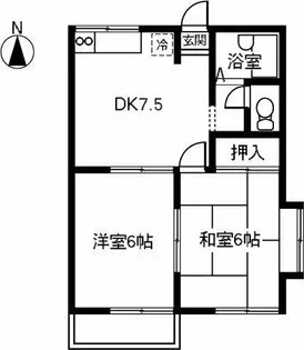 ブルーハイツ小島【101号室】の間取り