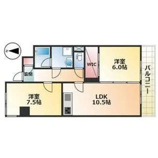 ペアシティーⅠ【1階】の間取り