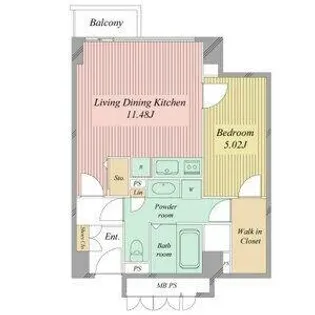 ミュプレ矢場町【11階】の間取り