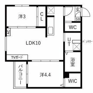 Tidy大江【2階】の間取り