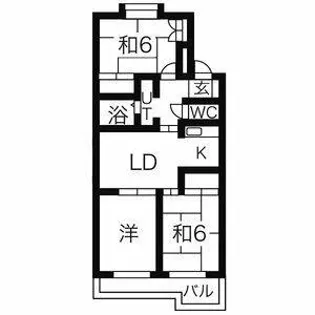 メゾン松本Ⅲ【3階】の間取り