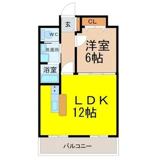 カームHARA【3階】の間取り