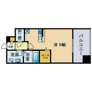 トラストレジデンス博多駅南【6階】の間取り