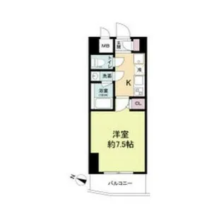 アプリーレ三宮イースト【7階】の間取り