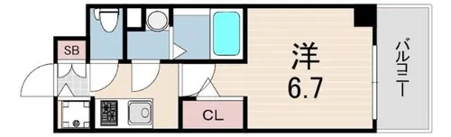アドバンス神戸マーレ【3階】の間取り