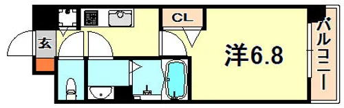 アドバンス神戸プリンスパーク【3階】の間取り