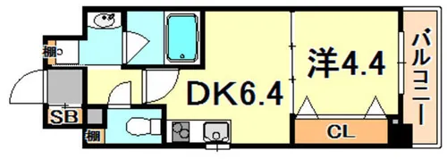 アルデール兵庫【6階】の間取り