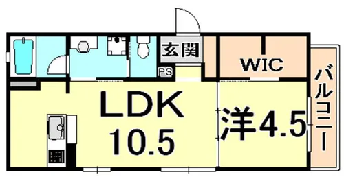 COURGE【2階】の間取り