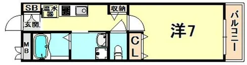 リブレメゾン香櫨園【3階】の間取り