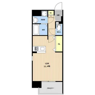 LIBTH県庁前【2階】の間取り