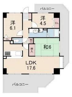 エル・フラット夙川霞町【1階】の間取り