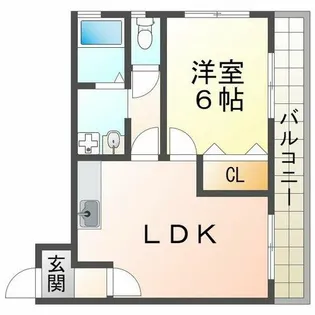 中塚マンション【4階】の間取り