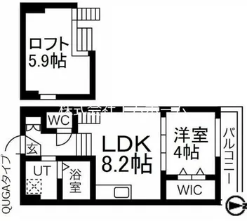 ハーモニーテラス井の森町【2階】の間取り
