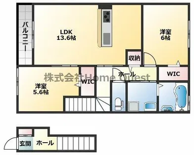 ファミールD希Ⅲ【203号室】の間取り