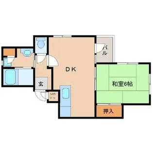 兵庫県尼崎市南武庫之荘2丁目【マンション】の間取り