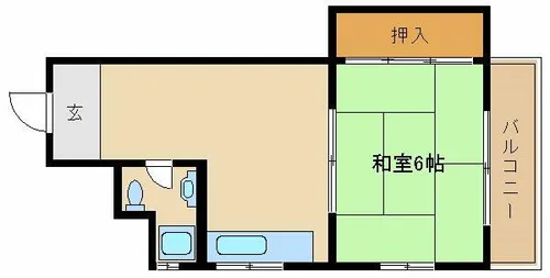 兵庫県尼崎市富松町1丁目【マンション】の間取り