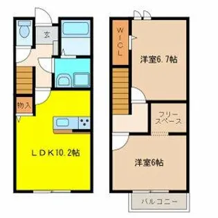 メゾン宮町【103号室】の間取り