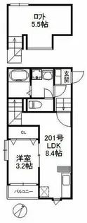 ポラリス箱崎駅東【2階】の間取り