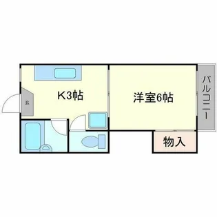 ナオミハイツ2【0207号室】の間取り