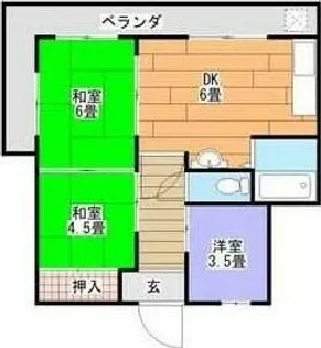 エスポワールイワタ【202号室】の間取り