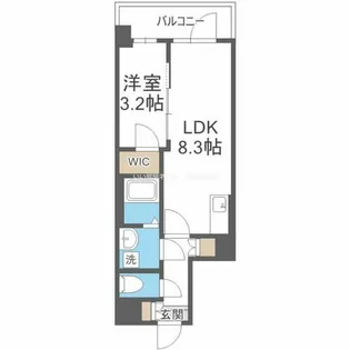 Alivis緑橋【4階】の間取り
