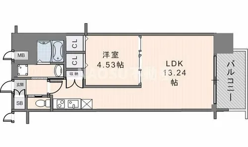 プレジオ永和ASIAN【6階】の間取り