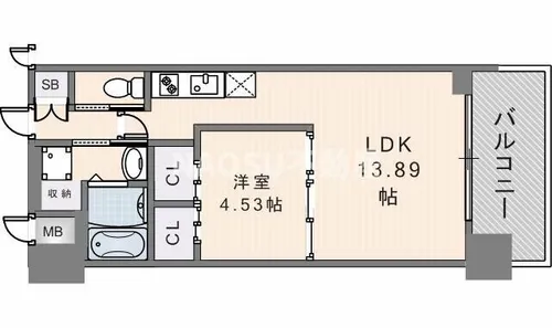 プレジオ永和ASIAN【12階】の間取り