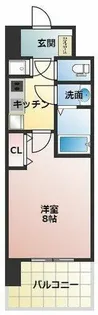 セレニテ江坂ミラク【9階】の間取り