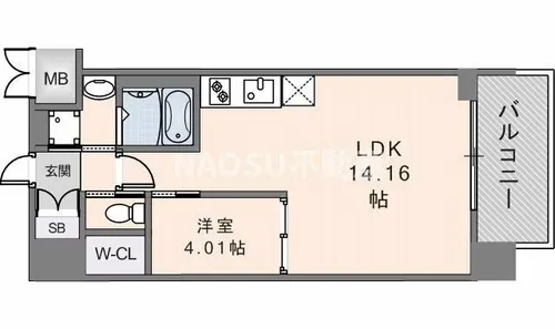 プレジオ永和ASIAN【7階】の間取り