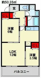 CPタワー【2202号室】の間取り