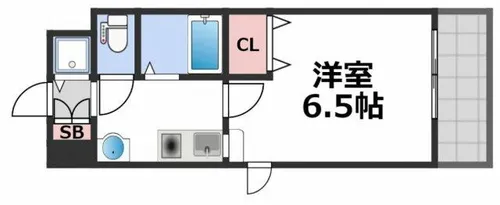 サンアーク深江橋【6階】の間取り