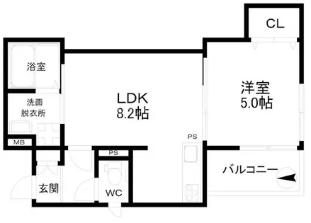 ラモーナ玉出東Ⅲ【3階】の間取り