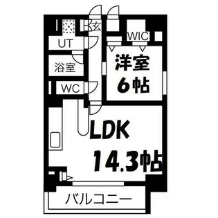 レガーロ茶屋ヶ坂【1階】の間取り