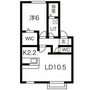 ピュア江南【1階】の間取り