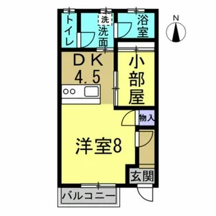 アネックス豊Ⅲ【1階】の間取り