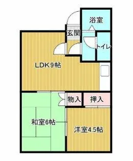 第二さくらハイム【3階】の間取り