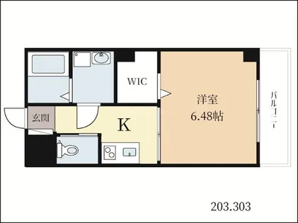 仮称)広野町西裏マンション【303号室】の間取り