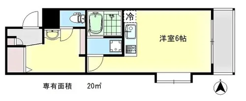 デトムワン京大前2【5階】の間取り