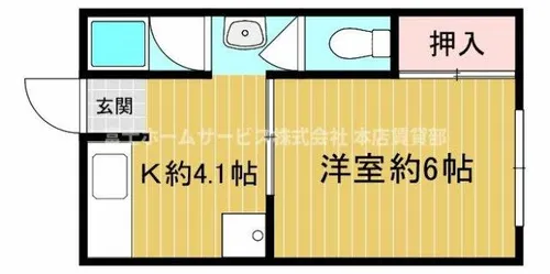 藤マンション【203号室】の間取り