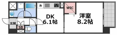 アクト・セイワ【6階】の間取り