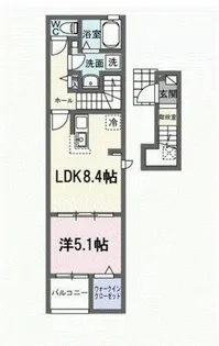 ヒカルサ豊橋東田町Ⅰ【2階】の間取り