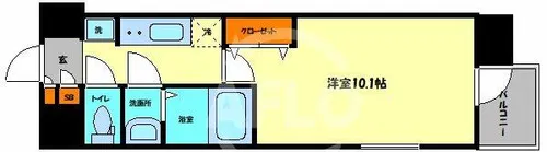 スプランディッド京橋EAST【6階】の間取り