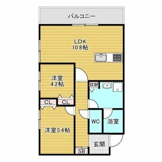 STEADY中桜塚【1階】の間取り